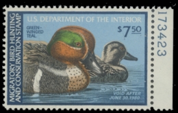 Picture of RW46 1979 Duck Stamp. MNH. F-VF 