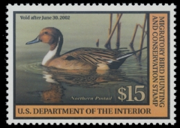 Picture of RW68 2001 Duck Stamp. MNH F-VF