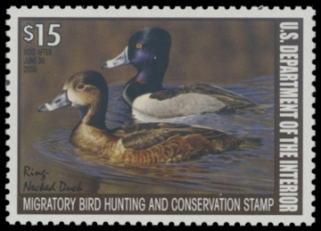 Picture of RW74 2007 Duck Stamp. MNH VF