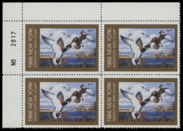 Picture of 1986 New York Duck Stamps Block of 4