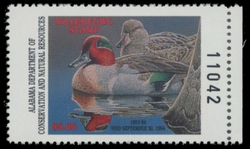 Picture of 1993 Alabama Duck Stamp