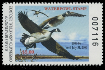Picture of 2005 Alabama Duck Stamp
