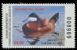 Picture of 2001 Alabama Duck Stamp