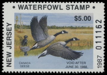 Picture of 1987 New Jersey Duck Stamp