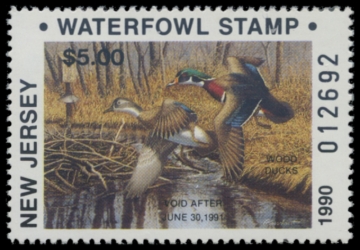 Picture of 1990 New Jersey Duck Stamp