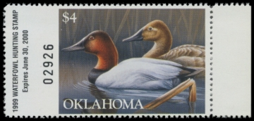 Picture of 1999 Oklahoma Duck Stamp