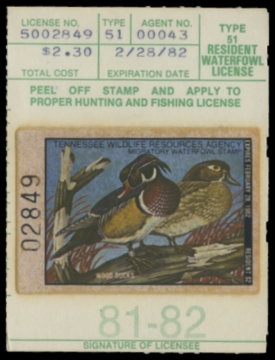 Picture of 1981 Tennessee Resident Duck Stamp
