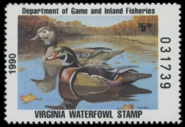 Picture of 1990 Virginia Duck Stamp