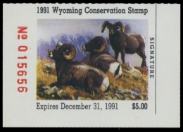 Picture of 1991 Wyoming Duck Stamp