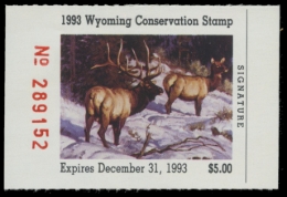 Picture of 1993 Wyoming Duck Stamp