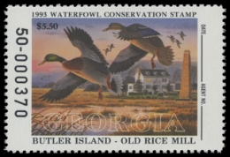 Picture of 1993 Georgia Duck Stamp