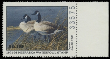 Picture of 1991 Nebraska Duck Stamp - First of State