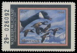 Picture of 1986 Montana Duck Stamp - First of State