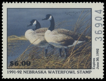 Picture of 1991 Nebraska Duck Stamp - First of State