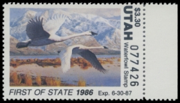 Picture of 1986 Utah Duck Stamp - First of State