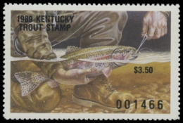Picture of 1989 Kentucky Trout Stamp