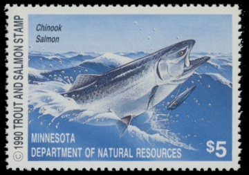 Picture of 1990 Minnesota Trout & Salmon Stamp