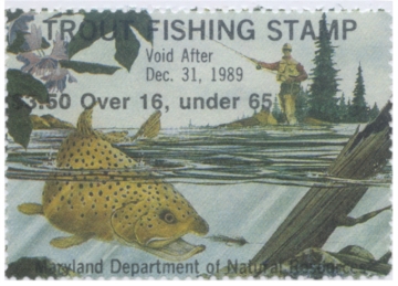 Picture of 1989 Maryland Trout Stamp