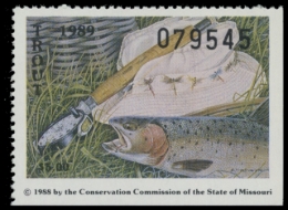 Picture of 1989 Missouri Trout Stamp