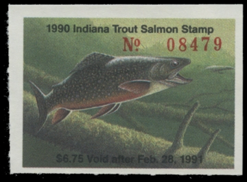 Picture of 1990 Indiana Trout Stamp