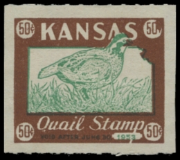 Picture of 1952 Kansas Kansas Quail Stamp