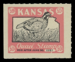 Picture of 1956 Kansas Kansas Quail Stamp