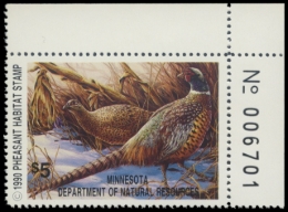 Picture of 1991 Minnesota Pheasant Habitat Stamp
