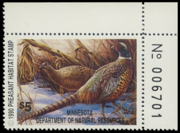 Picture of 1991 Minnesota Pheasant Habitat Stamp