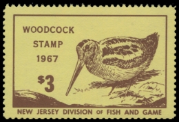 Picture of 1967 New Jersey Woodcock Stamp