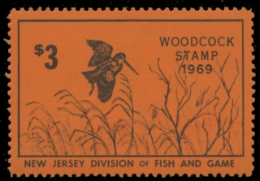 Picture of 1969 New Jersey Woodcock Stamp