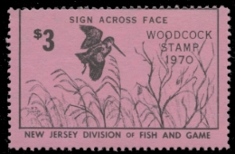 Picture of 1970 New Jersey Woodcock Stamp