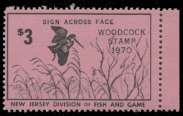 Picture of 1970 New Jersey Woodcock Stamp