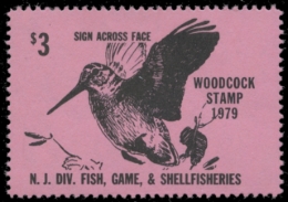 Picture of 1979 New Jersey Woodcock Stamp