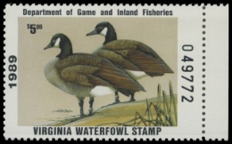 Picture of 1989 Virginia Duck Stamp