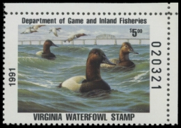 Picture of 1991 Virginia Duck Stamp