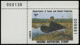 Picture of 1993 Virginia Duck Stamp