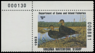 Picture of 1993 Virginia Duck Stamp