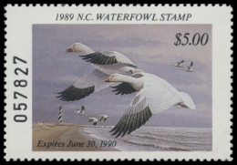 Picture of 1989 North Carolina Duck Stamp