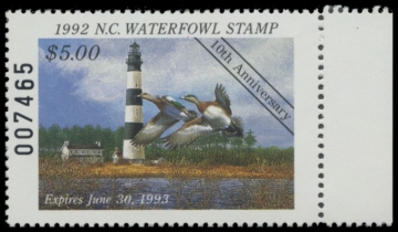 Picture of 1992 North Carolina Duck Stamp