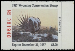 Picture of 1987 Wyoming Duck Stamp