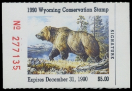Picture of 1990 Wyoming Duck Stamp