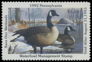 Picture of 1992 Pennsylvania Duck Stamp