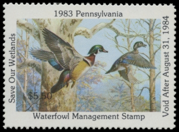 Picture of 1983 Pennsylvania Duck Stamp - First of State