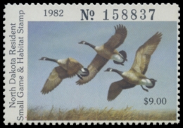 Picture of 1982 North Dakota Duck Stamp - First of State
