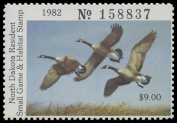 Picture of 1982 North Dakota Duck Stamp - First of State