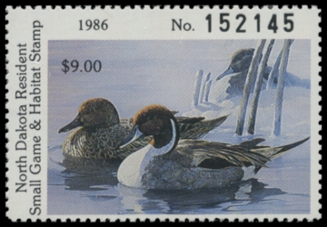 Picture of 1986 North Dakota Duck Stamp