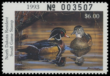 Picture of 1993 North Dakota Duck Stamp