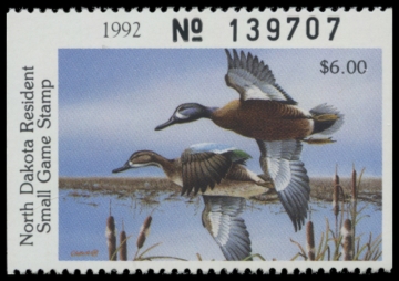 Picture of 1992 North Dakota Duck Stamp