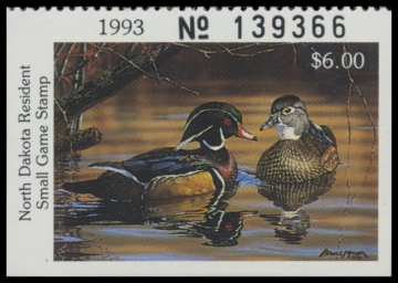 Picture of 1993 North Dakota Duck Stamp