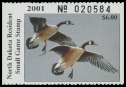 Picture of 2001 North Dakota Duck Stamp